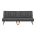 Artiss Single Sofa Bed Couch Grey Fabric 2 Seater