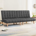 Artiss Single Sofa Bed Couch Grey Fabric 2 Seater