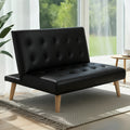 Artiss Sofa Bed 1 Seater Lounge Couch Fabric Black