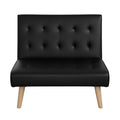 Artiss Sofa Bed 1 Seater Lounge Couch Fabric Black