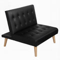 Artiss Sofa Bed 1 Seater Lounge Couch Fabric Black