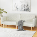 Artiss 3 Seater Sofa Bed Futon Couch Recliner Beige Fabric