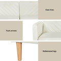 Artiss 3 Seater Sofa Bed Futon Couch Recliner Beige Fabric