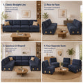 Artiss 4 Seater Modular Sofa Set Sectional Easy Assembly Dark Grey