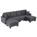 Artiss Modular Sectional U Shaped Storage Sofa Couches for Living Room Grey