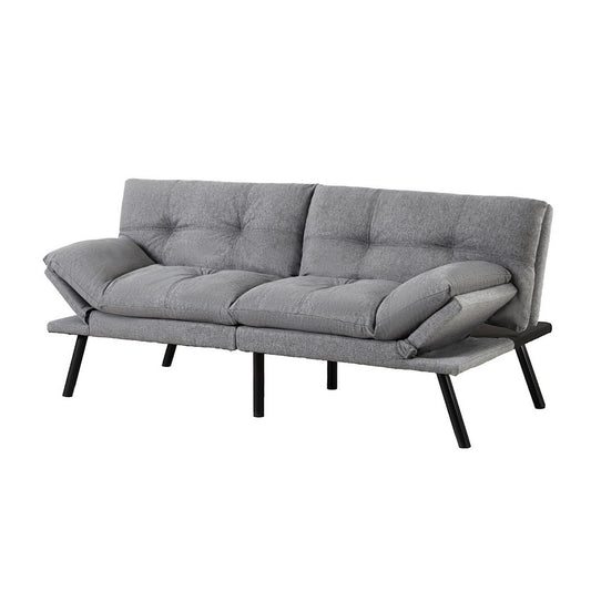 Artiss Sofa Bed 3 Seater Convertible Recliner Fabric Grey