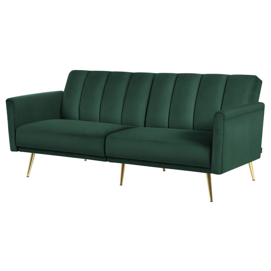 Artiss 3 Seater Sofa Bed Velvet Convertible Couch Recliner