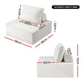 Artiss 2 Seater Floor Sofa Lounge Chair with Pillow