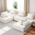Artiss 5 Seater Floor Sofa Lounge Chair with Pillow
