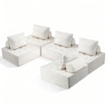 Artiss 5 Seater Floor Sofa Lounge Chair with Pillow