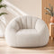 Artiss Single Small Boneless Couch Comfy Bean Bag for Living Room Faux Fur White