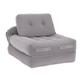 Artiss 1 Seater Corduroy Sofa Bed Pull Out Couch Grey