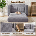Artiss 2 Seater Corduroy Sofa Bed Pull Out Grey