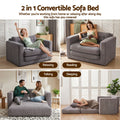 Artiss 2 Seater Corduroy Sofa Bed Pull Out Grey