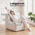 Artiss Set of 3 Sofa Modular Boneless Couches No Assembly White