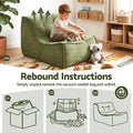 Artiss Floor Sofa Armless Chenille No Assembly Removable Cover Green