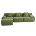 Artiss 300cm Modular Sofa Bed L-Shaped Sectional Green