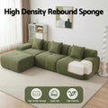 Artiss 300cm Modular Sofa Bed L-Shaped Sectional Green