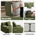 Artiss 300cm Modular Sofa Bed L-Shaped Sectional Green
