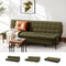 Artiss Sofa Bed 3-Seater 1.9m Innerspring Futon Couch Green
