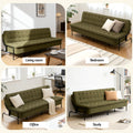 Artiss Sofa Bed 3-Seater 1.9m Innerspring Futon Couch Green