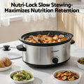 Devanti 6.5L Slow Cooker Electric Multi Cooker 3 Heat Settings