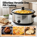 Devanti 6.5L Slow Cooker Electric Multi Cooker 3 Heat Settings