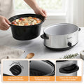 Devanti 6.5L Slow Cooker Electric Multi Cooker 3 Heat Settings