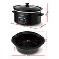 Devanti 5.6L Slow Cooker Electric Multi Cooker 3 Heat Settings