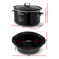 Devanti 8L Slow Cooker Electric Multi Cooker 3 Heat Settings