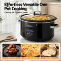 Devanti 8L Slow Cooker Electric Multi Cooker 3 Heat Settings
