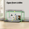 Artiss 140L Foldable Storage Box Transparent Stackable Container