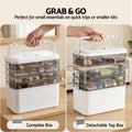 Artiss 5 Tier Portable Storage Box Clear Plastic Detachable