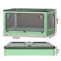 Artiss 82L Foldable Storage Box Stackable Transparent Container