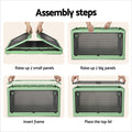 Artiss 82L Foldable Storage Box Stackable Transparent Container