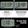 Everfit Body Fat Bathroom Scale 180KG Digital Weight Analyser