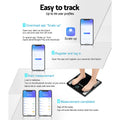 Everfit Bluetooth Body Fat Scale 180kg Wireless Bathroom Gym