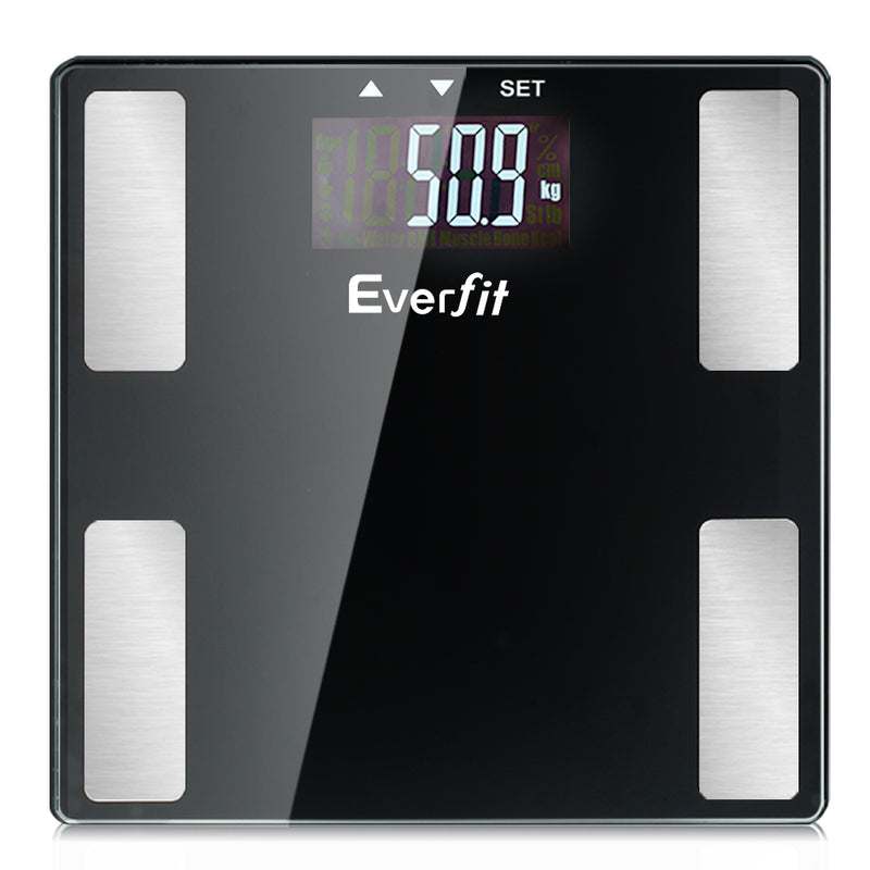 Everfit Body Fat Scale BMI Monitor 180KG Bathroom Digital