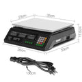 Emajin Digital Kitchen Scales 40kg Platform Black LCD
