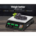 Emajin Digital Kitchen Scales 40kg Platform Black LCD