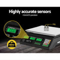 Emajin Digital Kitchen Scales 40kg Platform Black LCD