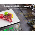 Emajin Digital Kitchen Scales 40kg Platform Black LCD