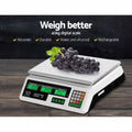 Emajin Digital Kitchen Scales 40kg Platform White LCD