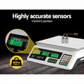 Emajin Digital Kitchen Scales 40kg Platform White LCD