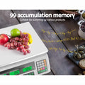 Emajin Digital Kitchen Scales 40kg Platform White LCD