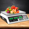 Emajin Digital Kitchen Scales 40kg Platform White LCD
