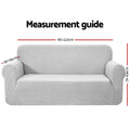 Artiss 3 Seater Sofa Cover High Stretch Couch Grey