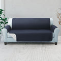 Artiss Sofa Cover 3 Seater Quilted Dark Grey Couch Protector