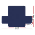 Artiss Sofa Cover 3 Seater Quilted Navy Couch Protector