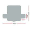 Artiss 3 Seater Sofa Cover Water Resistant Grey
